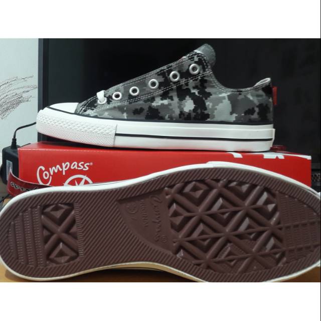  Sepatu Compass Red  Label ORIGINAL Camo Sand Shopee Indonesia