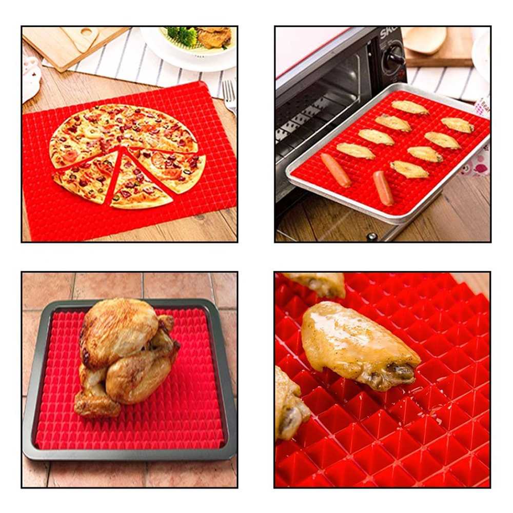 Aihogard Alas Masak Pyramid Silicone Non-stick Oven Mat - JJ1370-01