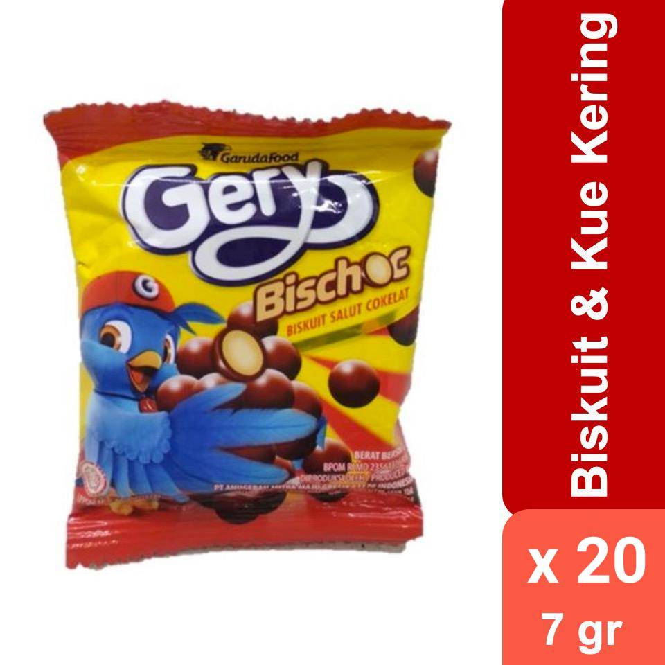 

Gery Bischoc Bikuit Cokelat 7 gr x 20