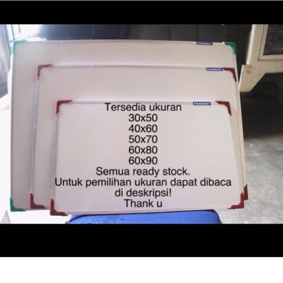 

Big Sale.. {READY STOCK} Whiteboard 40x60 biasa dan MAGNET