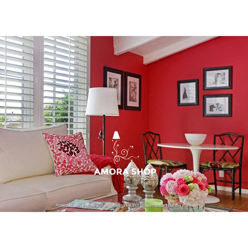 Wallpaper Dinding Polos Merah 8m s/d 9m x 45cm