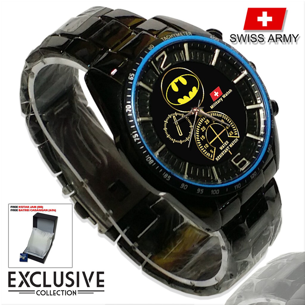 (Istimewa Bossque) Jam BATMAN Rantai Sport