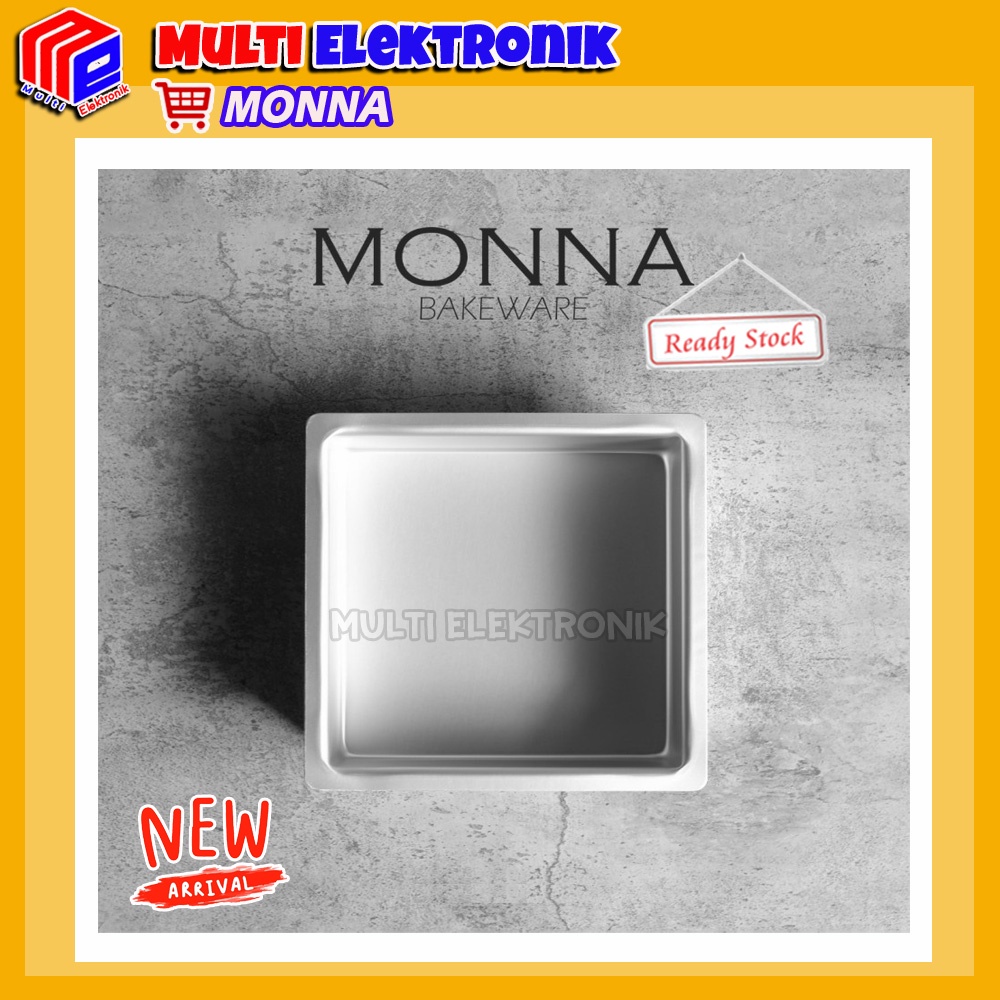 Loyang Deep Square Pan 20 cm Monna Bakeware / Loyang Kue / Cetakan Kue Monna