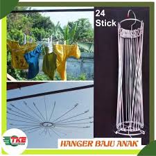 Hanger Baju Besi Tebal Kuat Ukuran Jumbo satu lusin