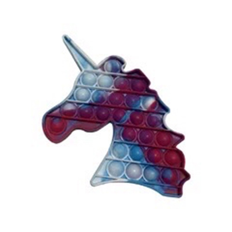 【Ready Stock】Color Push Bubble Gadgets Sensory Toys New Rainbow Titok popit mainan AMONG US Pop It Especially To Relieve Pressure Silicone Pressure Relief Toys Squeezes Feeling-Mix Color Unicorn