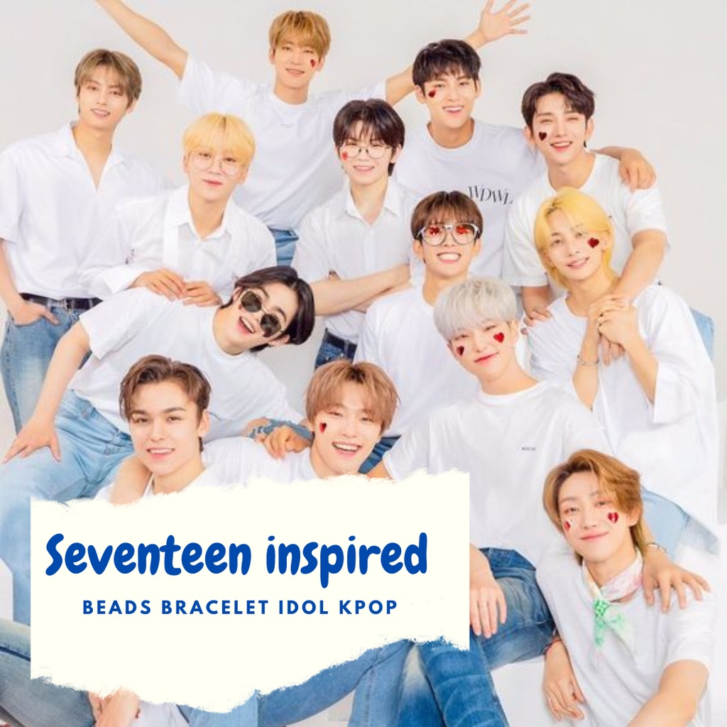 Seventeen Inspired Beads Braclete Idol Kpop (gelang manik manik)