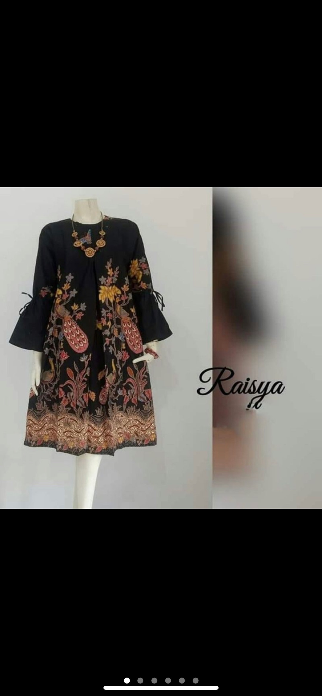 Grosir Terlaris Genes Jelita Tunic Navbor Yelbor Whitbor Creambor Tunik Batik Modern Hrb036