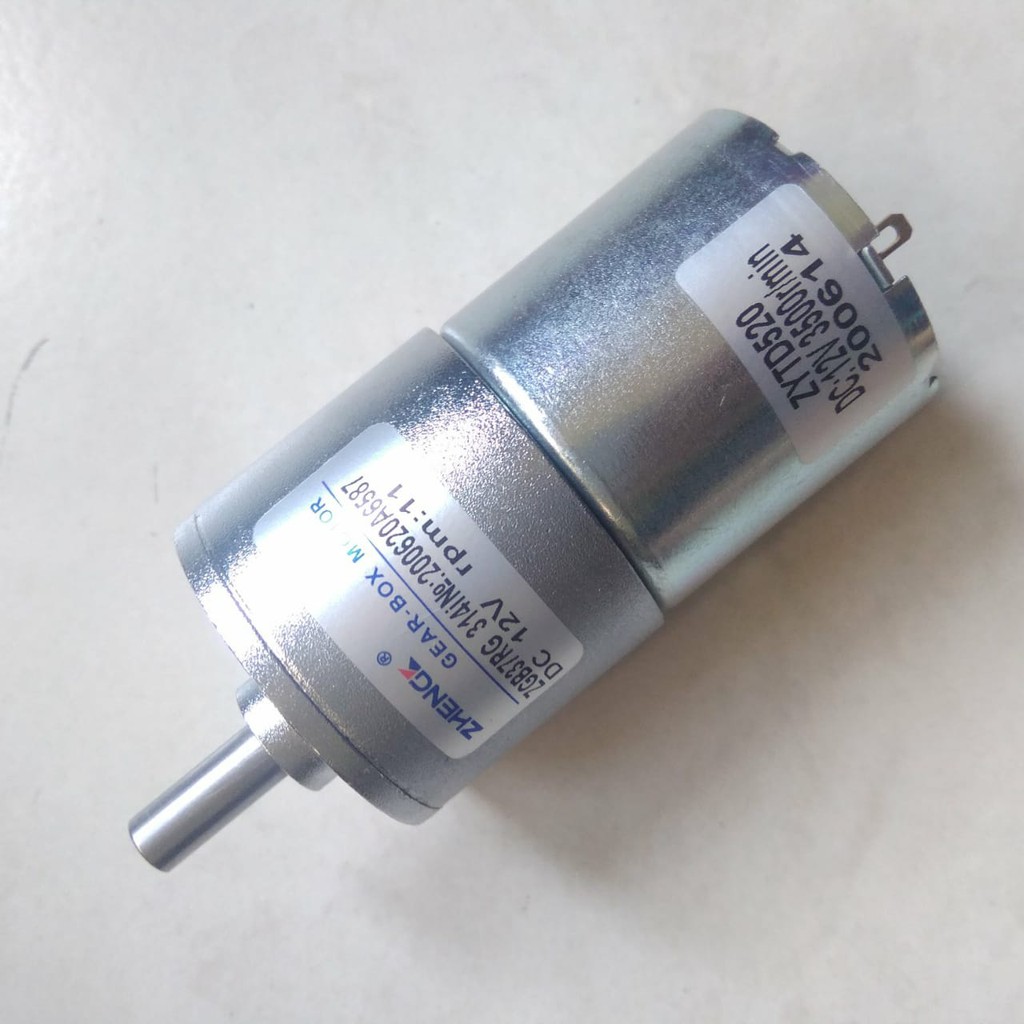 Motor GearBox DC 12V 11R - 3500 rpm ( ZGB37RG 314i )