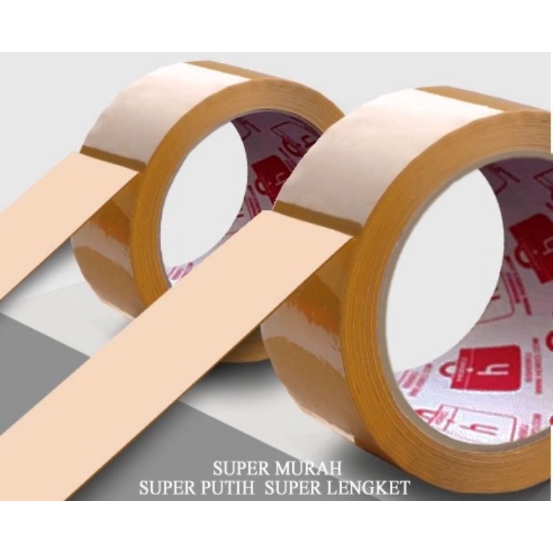 

LAKBAN COKLAT 45MM KUAT LENGKET PANJANG 200YARD ATAU 182 meter