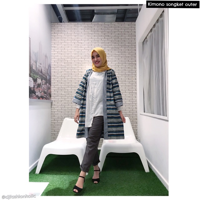 Kimono songket outer