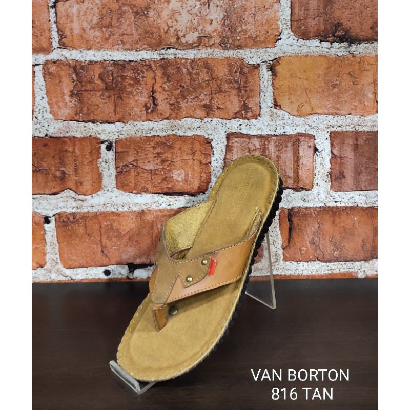 sandal jepit anak kulit asli VAN BORTON