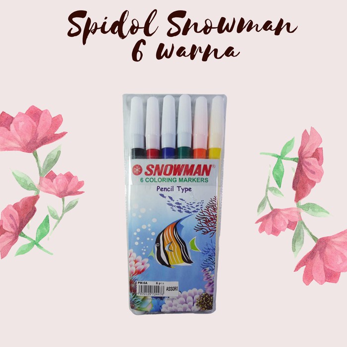 

Spidol Snowman 6 warna