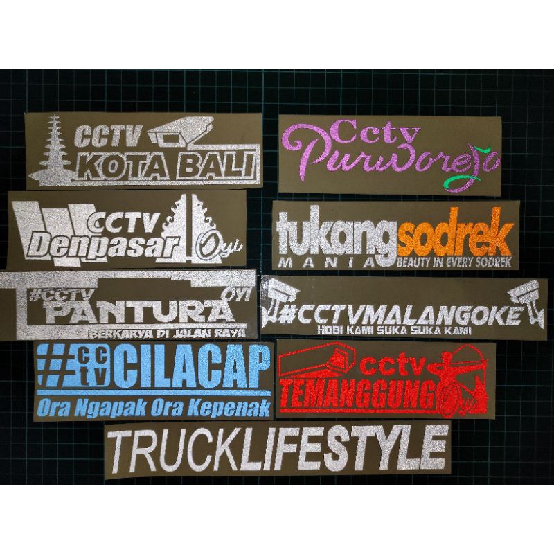 Sticker cctv truk Stiker cctv  truckmania cutting Nyala (Bijian)-7