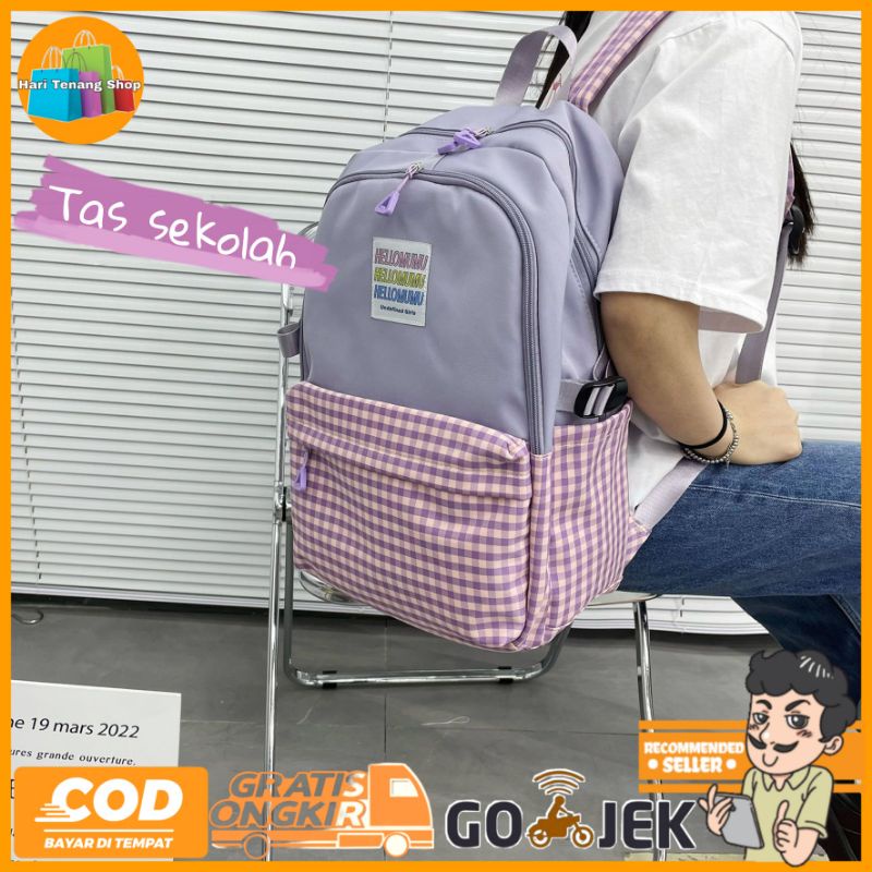 Tas Ransel Sekolah Anak Perempuan Backpack Anak Tas Anak Sekolah SD SMP SMA HT.002