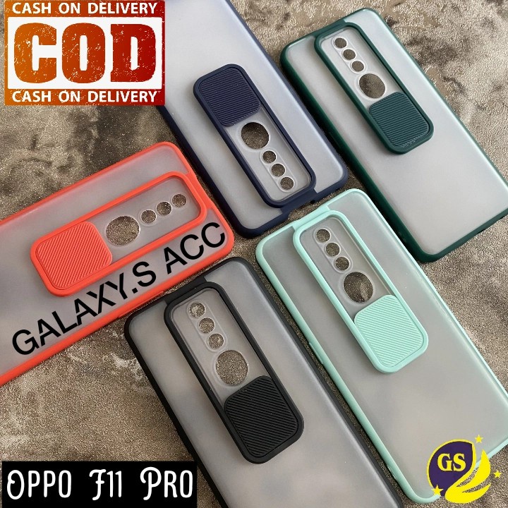 Oppo A95 4G / OPPO F11 / F11 PRO Reno 2F SOFT CASE MATTE CAMERA SLIDE PROTECTOR KAMERA SLIDING CASING