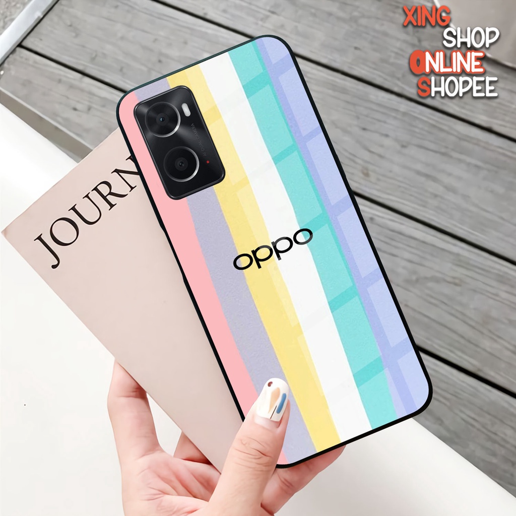 Case Kilau Oppo A76 A96 | Casing Hp Glossy | Motif Merk