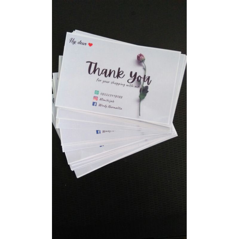 

Thanks card