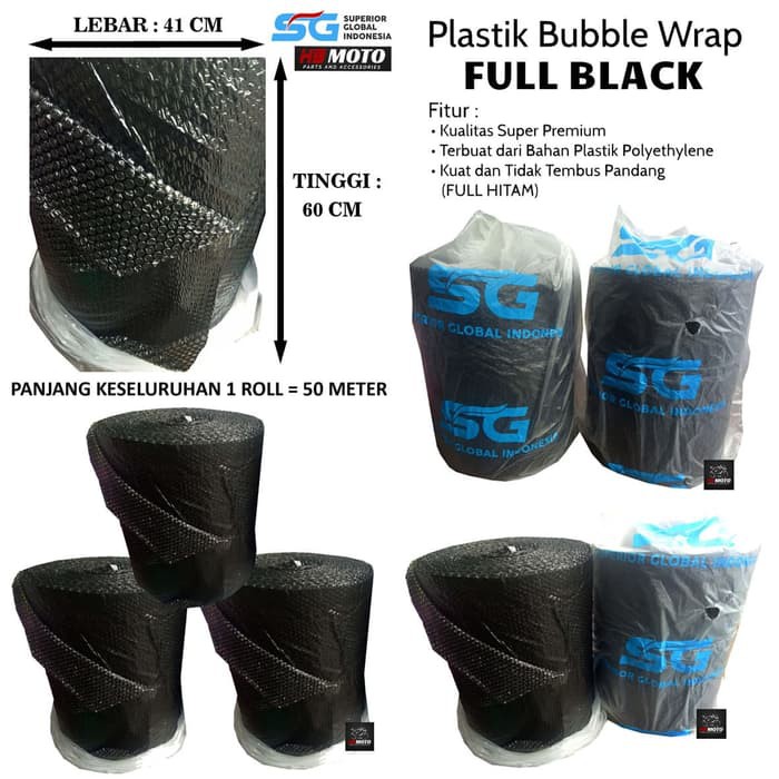 

BUBBLE WRAP SGI 50 METER X 60CM HITAM