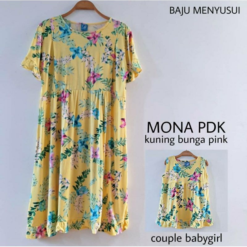 MAMIGAYA Mona Pendek Couple  Baby Girl Baju Menyusui Couple