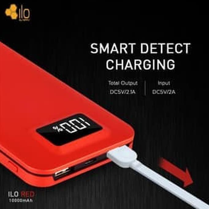 Pb7467796- Hippo Power Bank Ilo 10000 Mah Red Special Edition - Red - Merah Y468R57Ds