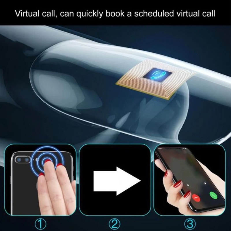 Vivi Smart Nail Chip Sticker Stiker Kuku Chip Dengan Gambaran Pemandangan Virtual Call