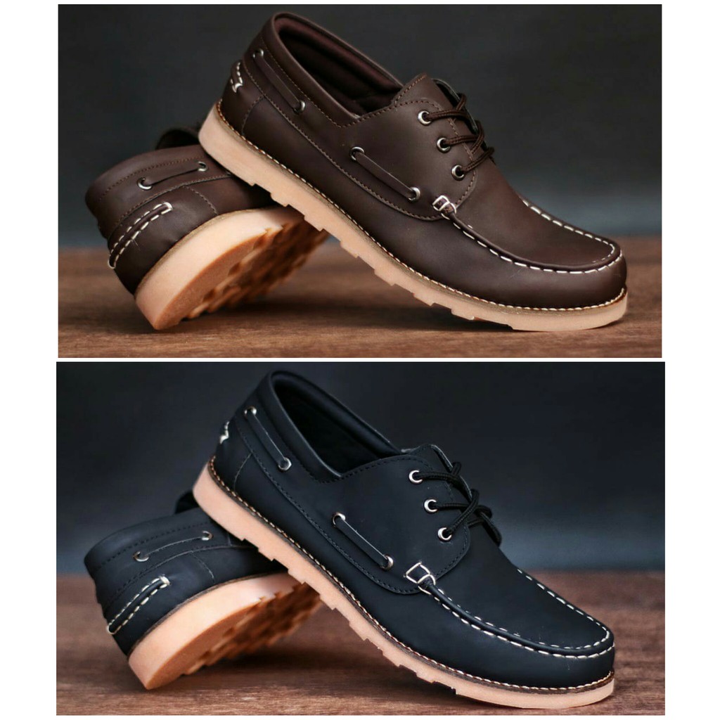 Sepatu Big Size 44 45 46 Formal Kerja Casual Pria Original Mr Joe Nerson Coklat / Hitam - Loafers so