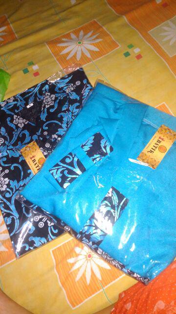 Batik Couple Gamis Brukat Barack 2495 Kemeja