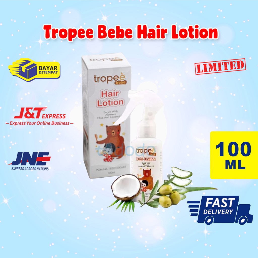 Tropee Bebe Hair Lotion 100ml / Lotion Rambut