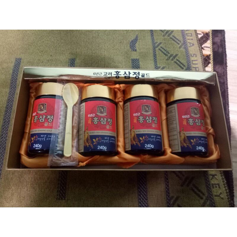 (HARGA PROMO) GINSENG MERAH (korean red ginseng) ORIGINAL 100% DARI KOREA 240g x 4 botol