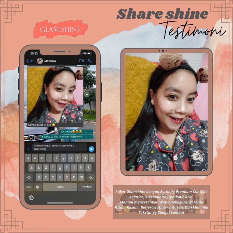 GLAMSHINE/ GLAMSHINE PAKET WAJAH/ GLAMSHINE GOLD SERIES ( NEW PACKAGING )-5