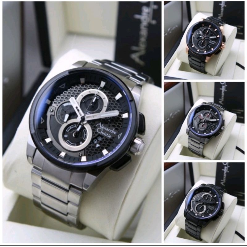 ORIGINAL JAM TANGAN PRIA ALEXANDRE CHRISTIE AC 6618  / AC6618 / 6618 GARANSI RESMI 1 TAHUN,,STAINLES