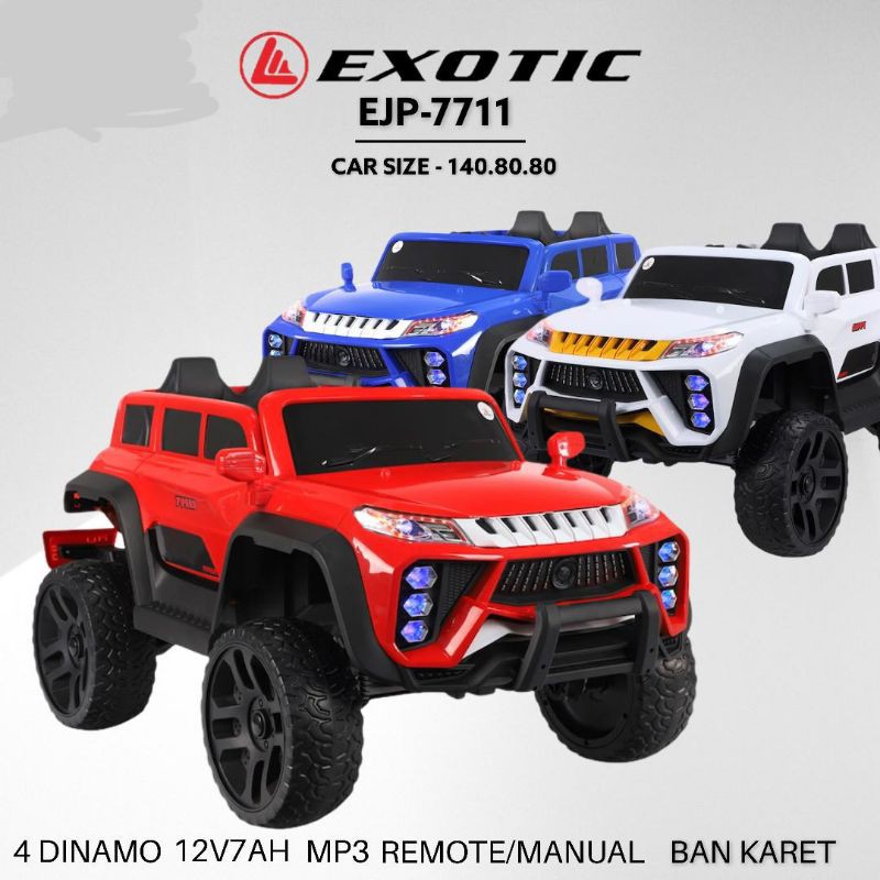 Jual MAINAN ANAK MOBIL AKI JEEP PAJERO BAN KARET | Shopee Indonesia