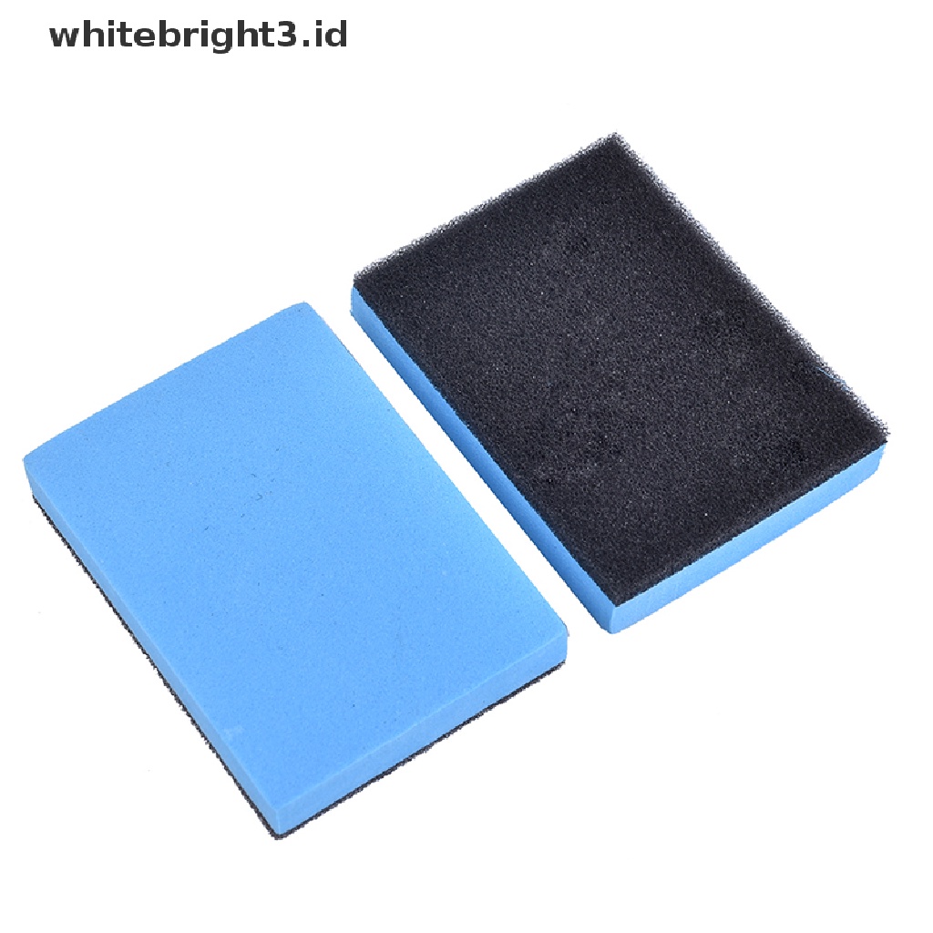 {whitebright3.id} 10 * Spons Pelapis Keramik Mobil Kaca Nano Wax Coat Aplicator Polishing Pads