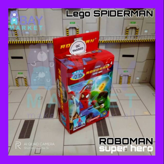 LEGO SPIDERMAN - BRICK SPIDERMAN - LEGO SUPER HERO ROBOMAN - LEGO TERLARIS LEGO TERMURAH