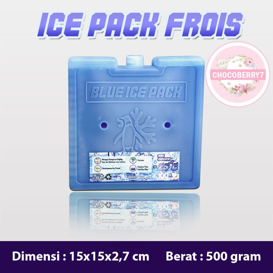 Ice Pack Kotak Blue Ice Pack Kotak Reusable Pengganti Dry Ice