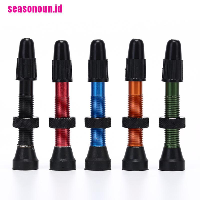 (seasonoun) 1pc Presta 50mm Bahan Aluminum Alloy Untuk Sepeda Balap