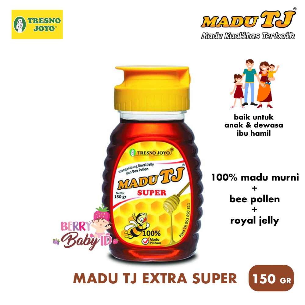 Tresnojoyo Madu TJ Extra Super Madu Asli Original Tresno Joyo 150 gr Berry Mart