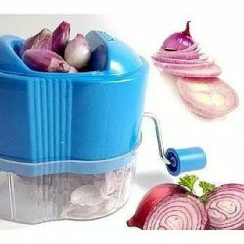 Onion Slicer Alat Perajang Bawang Pengiris Bawang Pencacah Bawang Tarik