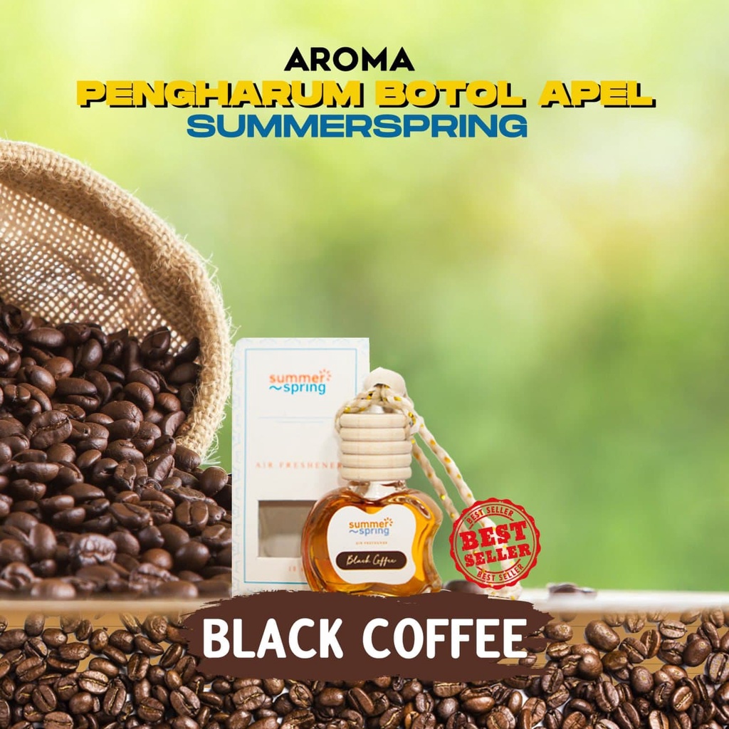 Parfum Mobil Pengharum Ruangan Pewangi Kamar Tidur Harum Summer Spring | Apel | Aroma Black Coffee