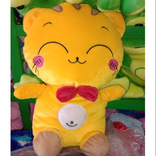 BONEKA KUCING PITA CAT DOLL KUNING MAINAN ANAK KADO SOUVENIR