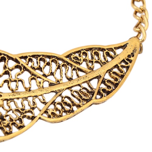 Hu Hu Hu Hu Hu Alat Bantu Pasang Kacamata♡ Kalung Rantai Liontin Daun Hollow Ala Vintage Untuk Wanitapesta Cocktailmalam