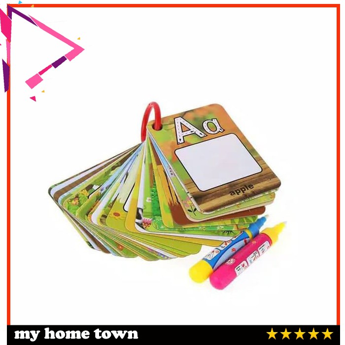 

Buku Warna Ajaib Anak Water Doodle Magic Water Drawing Card dengan Huruf HM422