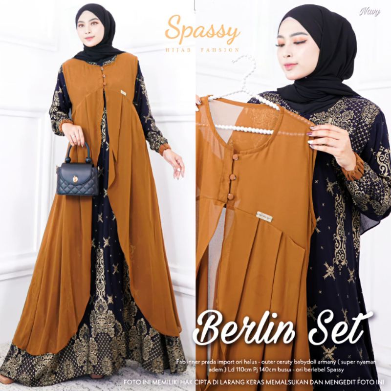 berlin set maxy gamis abaya ori spassy