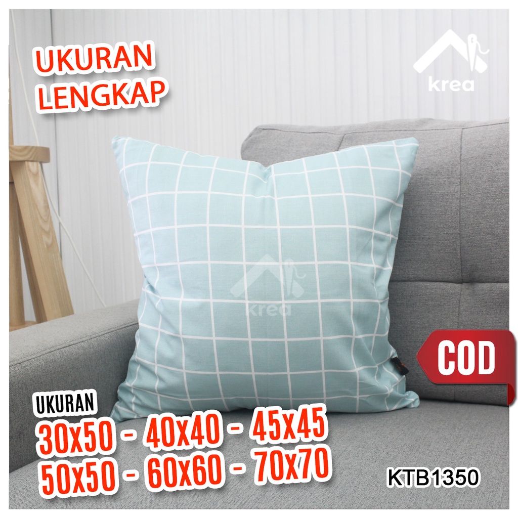 Sarung Bantal Sofa Ukuran 30x50, 40x40, 45x45, 50x50, 60x60, 70x70 - KTB1350