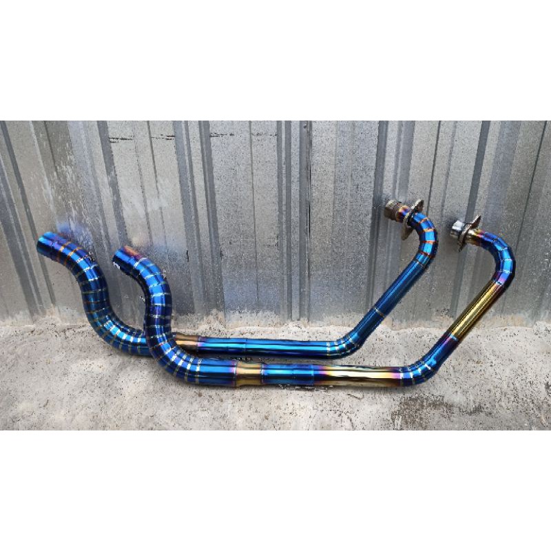 pipa leher knalpot cobra bluemon Vixion old Vixion new