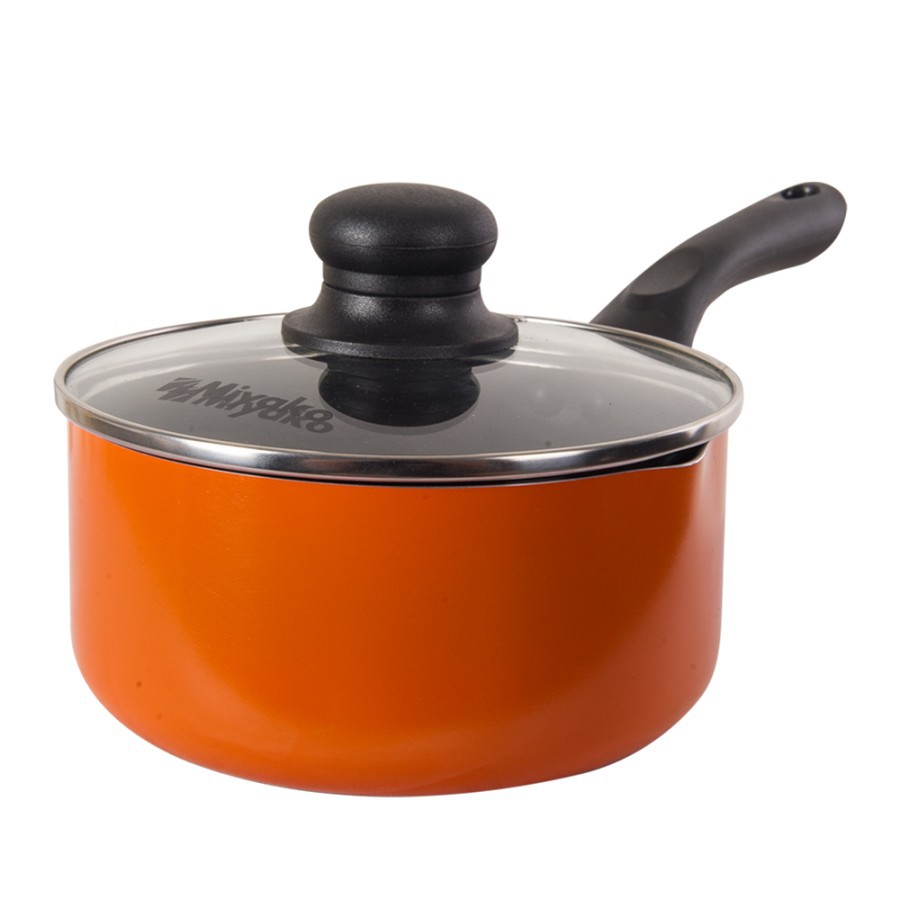 MIYAKO SAUCE PAN SP 18 A SP18A SP-18A PANCI MASAK TUTUP KACA 18 CM