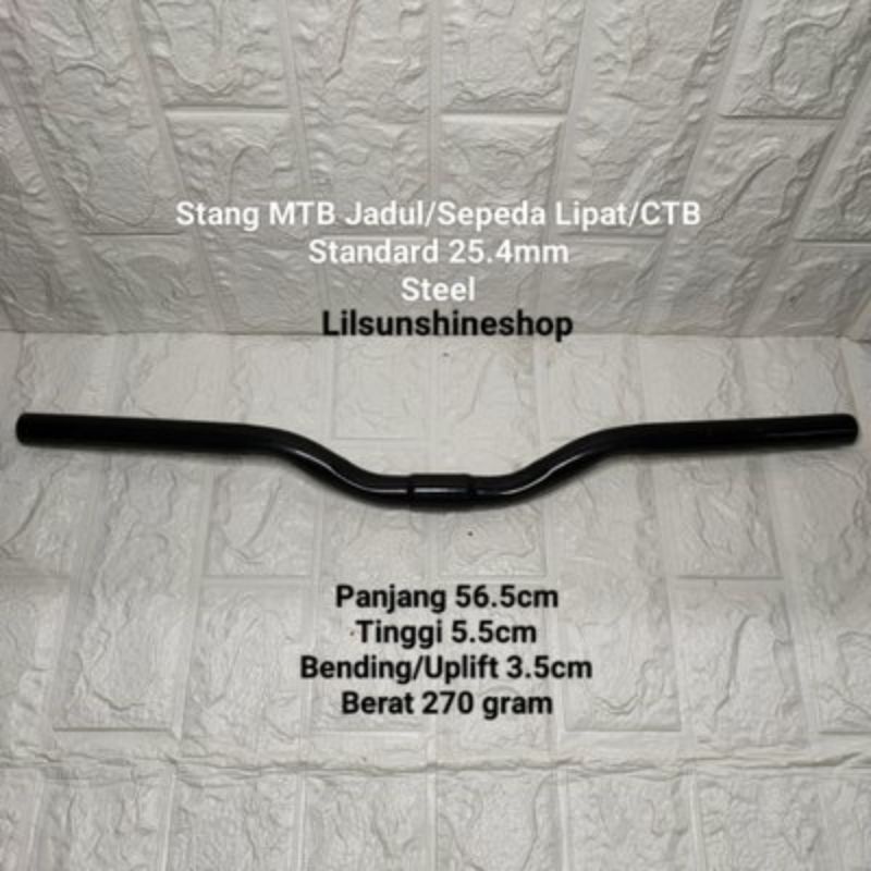 Stang Setir Handlebar Ukuran Standard 25.4 Besi Untuk Sepeda MTB Federal Jadul Folding Bike CTB