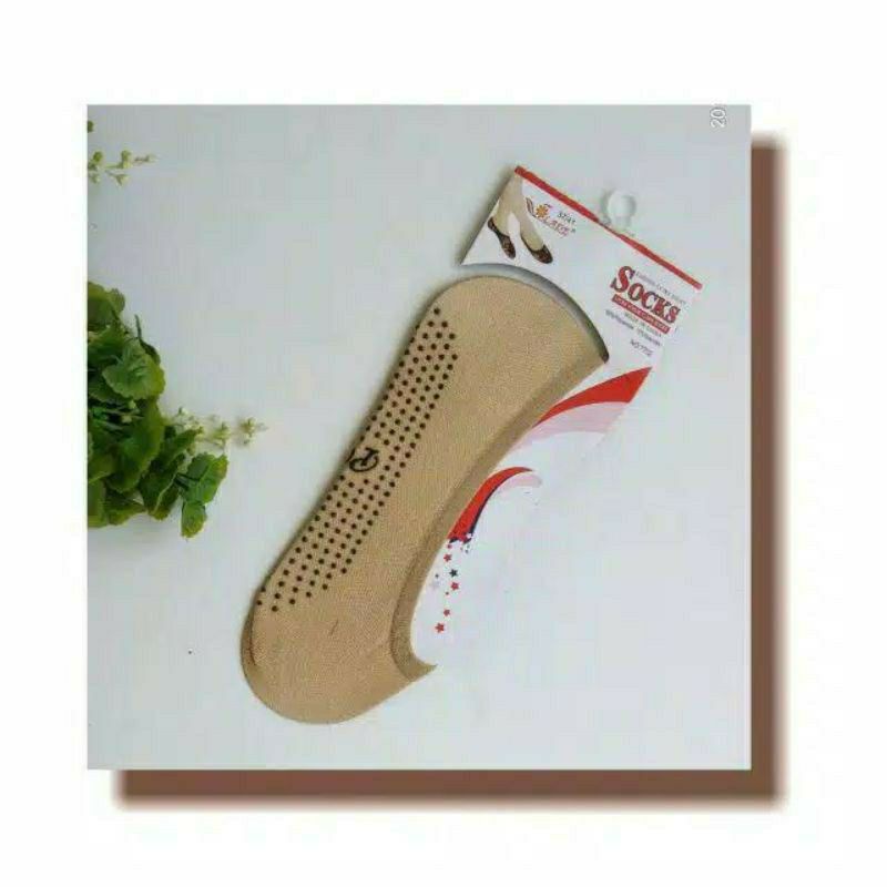 Kaos Kaki Pendek Balet Telapak Hidden Socks Wanita Anti Slip