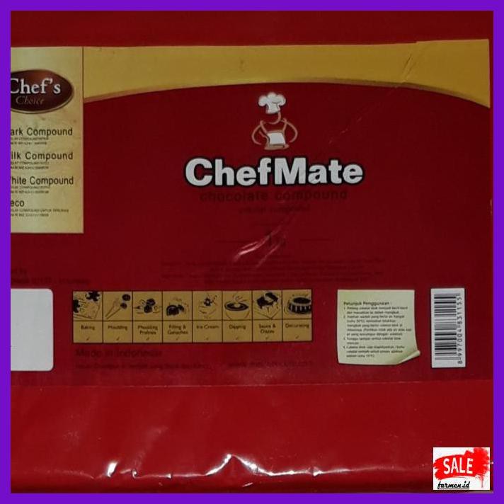 

SAKMACOKLAT- COKLAT COMPOUND CHEFMATE 1 KG -MAKANAN-MINUMAN.