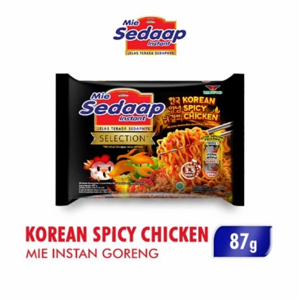 

Sedaap mie instan goreng selection Korean spicy chiken 87 gr